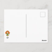 Custom Irish Dance Redhead Girl Green, Black Briefkaart (Achterkant)