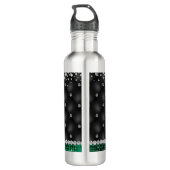 Custom Irish Dance Redhead Girl Green, Black Waterfles (Achterkant)