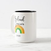 Custom Irish Mug 15 oz two tone Tweekleurige Koffiemok (Voorkant links)