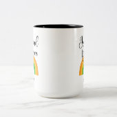 Custom Irish Mug 15 oz two tone Tweekleurige Koffiemok (Center)