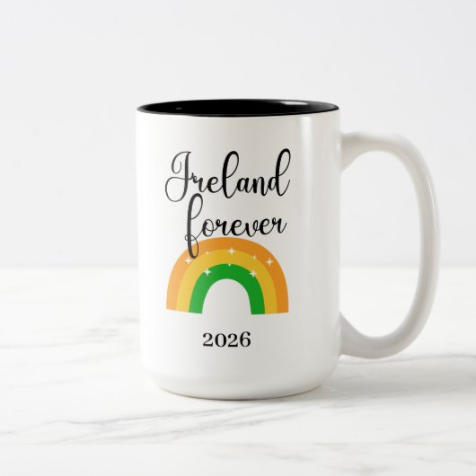 Custom Irish Mug 15 oz two tone Tweekleurige Koffiemok (Rechts)