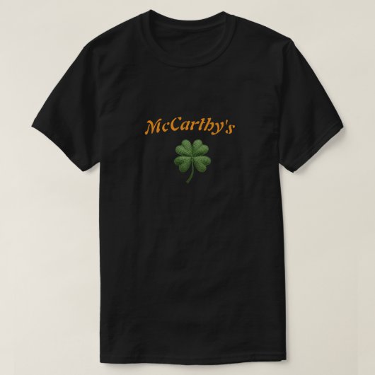 Custom Irish Name Lucky St Patrick’s T-Shirt (Design voorkant)