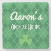 Custom Irish Stone Drink Onderzetter Gift (Voorkant)