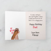Custom Irish Wolfhound Happy Birthday Kaart (Binnen)
