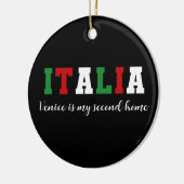 Custom Italia Italië Trip Souvenir Kerstcadeau Keramisch Ornament (Links)