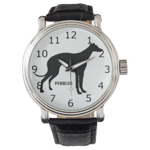 CUSTOM Italiaans Greyhound hond Silhouet Horloge