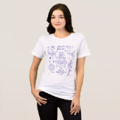 Custom Italian Bachelorette Thats Amore Blue  Tri-Blend Shirt (Voorkant volledig)