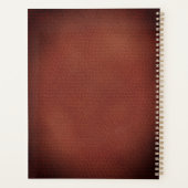 Custom Jaar Faux Leather Look Planner (Achterkant)