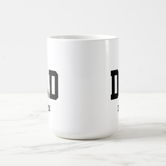 Custom jaar vaders dag vader opgericht vader gift koffiemok (Center)