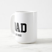 Custom jaar vaders dag vader opgericht vader gift koffiemok (Voorkant links)