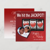Custom Jackpot Las Vegas Save the Date (Voorkant / Achterkant)