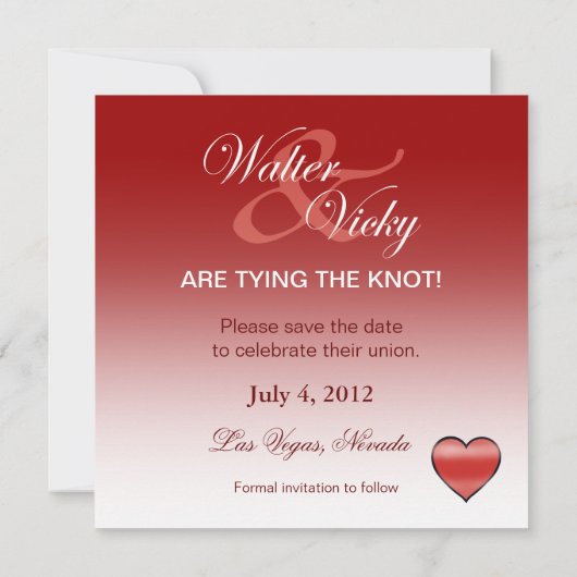 Custom Jackpot Las Vegas Save the Date (Achterkant)