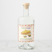 Custom Jalapeño & Clementine Infused Tequila Label Likeurfles Etiket (Voorkant)