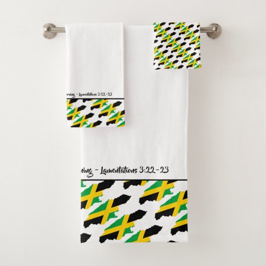 Custom JAMAICA FLAG Christelijk Bad Handdoek (Insitu)