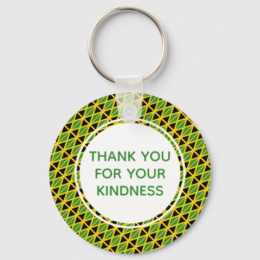 Custom Jamaica Flag Sleutelhanger (Voorkant)