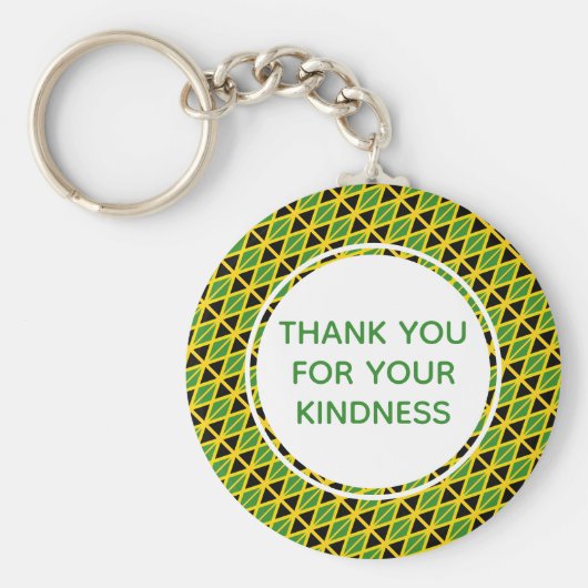 Custom Jamaica Flag Sleutelhanger (Voorkant)