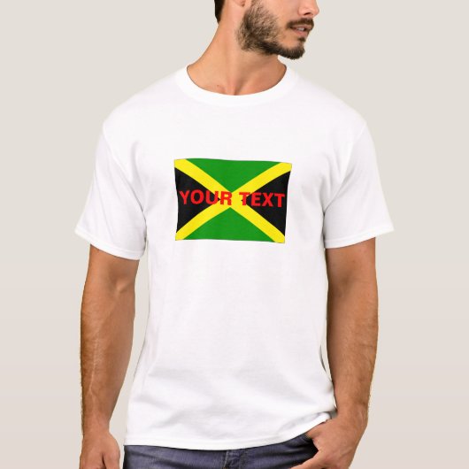 Custom Jamaica Flag T-shirt (Voorkant)