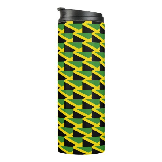 Custom Jamaica Flag Thermosbeker (Geroteerd rechts)