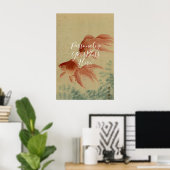 CUSTOM Japanese Goldfish Good Luck Art Print  (Thuiskantoor)