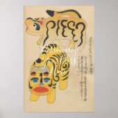 CUSTOM Japanese Tiger Hariko Print (Voorkant)