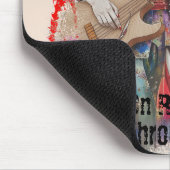 Custom Japanese Woman Gitarist Art Inspirerend Muismat (Hoek)