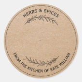 Custom Jar / Spice Blank Sticker Label (Voorkant)