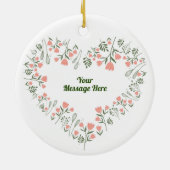 Custom Jeon Jung-kook BTS Valentijnsdag Keramisch Ornament (Achterkant)