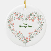 Custom Jeon Jung-kook BTS Valentijnsdag Keramisch Ornament (Achterkant)