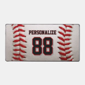 Custom Jersey Number & Name Baseball Player Design Bureaumat (Voorkant)