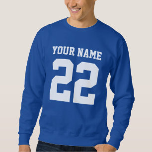 Custom jersey nummer football sweatshirt voor mann