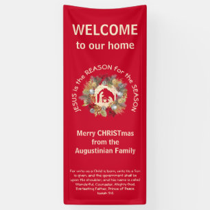 Custom JESUS IS DE REASON-kerstbanner Spandoek
