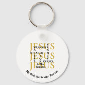 Custom JESUS Waymaker Christelijk Sleutelhanger (Voorkant)
