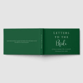 Custom Jewel Emerald Green Letters aan de bruid Gastenboek (Volledig)