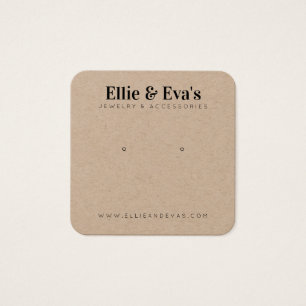 Custom Jewelry Earth Friendly Display Kaart