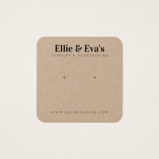 Custom Jewelry Earth Friendly Display Kaart