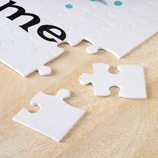 Custom Jigsaw Puzzle | Retro Octopus | Name & Text Legpuzzel (Zijkant)