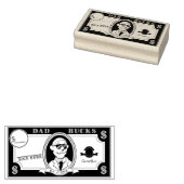 Custom Joe Biden Dad Bucks Rubber Stamp Rubberstempel (Gestempeld)