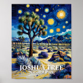 Custom Joshua Tree Van Gogh Starry Night Modern Poster (Voorkant)