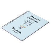 Custom Journal & Planner, Gepersonaliseerde Baby B Notitieboek (Linkerzijde)