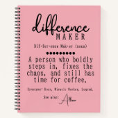 Custom Journal voor Mentor & Boss Waardering Gift Notitieboek (Voorkant)