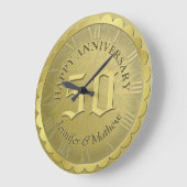 Custom Jubileum Clock Gold Grote Klok (Hoek)