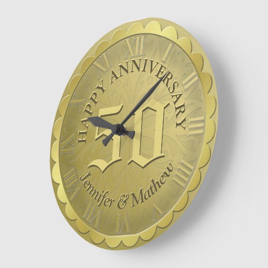 Custom Jubileum Clock Gold Grote Klok (Hoek)