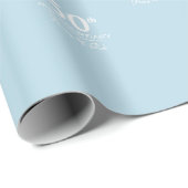 Custom Jubileum modern stijlvol minimalistisch Cadeaupapier (Rol Hoek)