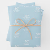 Custom Jubileum modern stijlvol minimalistisch Inpakpapier Vel (In situ)