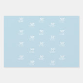 Custom Jubileum modern stijlvol minimalistisch Inpakpapier Vel (Voorkant)