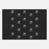 Custom Jubileum modern stijlvol minimalistisch Inpakpapier Vel (Voorkant 2)