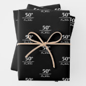 Custom Jubileum modern stijlvol minimalistisch Inpakpapier Vel (In situ)