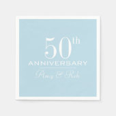 Custom Jubileum modern stijlvol minimalistisch Servet (Voorkant)