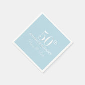 Custom Jubileum modern stijlvol minimalistisch Servet (Hoek)