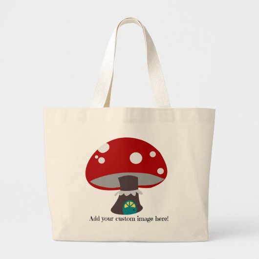 Custom Jumbo Canvas tas - voeg je eigen foto/afbee (Voorkant)